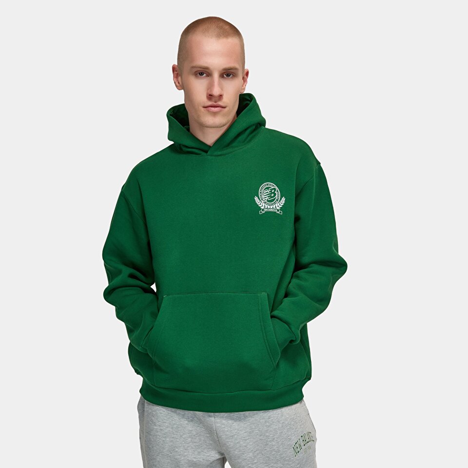 New Balance MNH3397 Green Men Hoodies & Sweatshirts Green