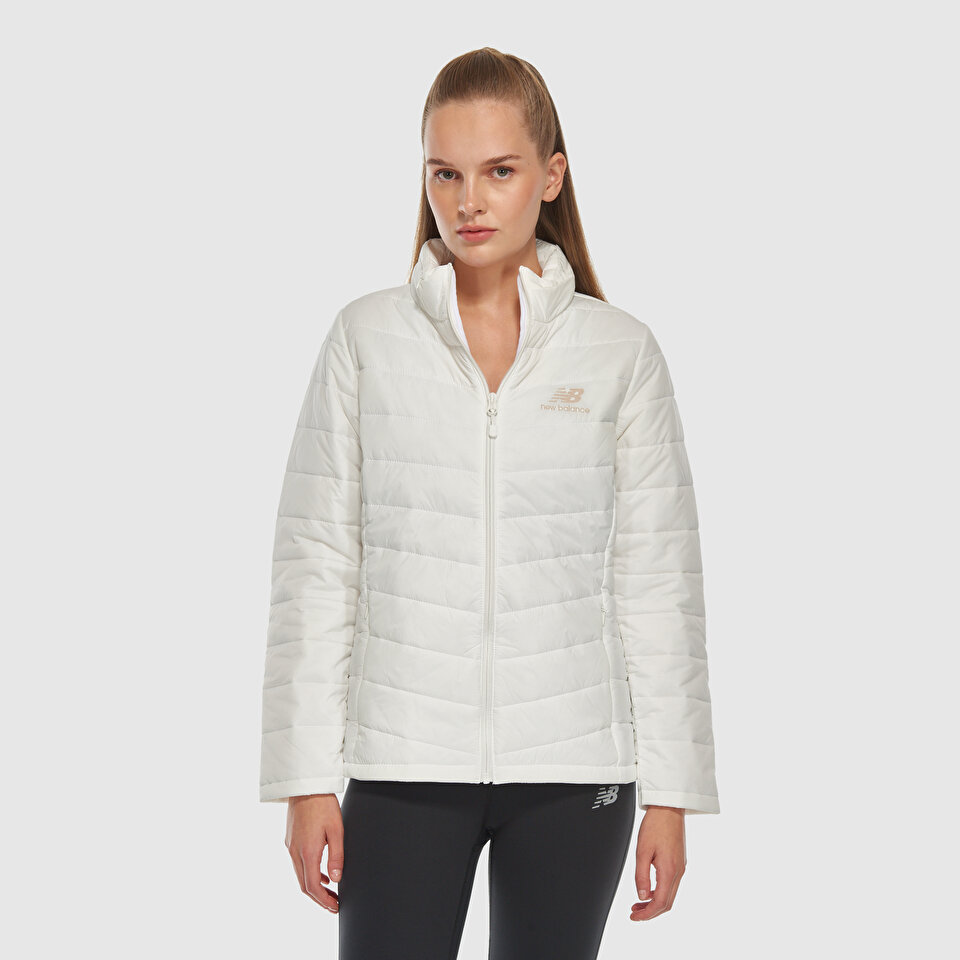 New Balance WNJ3385 White Women Jackets & Vests White Women