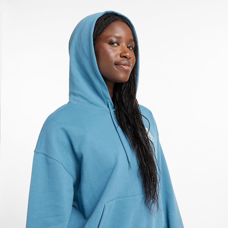 New Balance WT43558 Blue Women Hoodies & Sweatshirts Blue